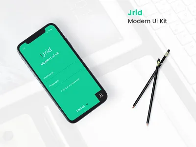 Jrid Ui kit - login page app login design login screen mobile app design mobile design mobile ui ui ui design user interface ux design