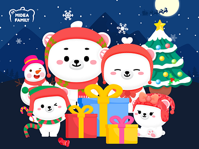 Merry Christmas beer christmas illustration