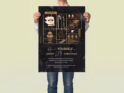 Cooper Christmas Poster art art direction branding branding identity christmas creative design graphic graphic design illustration print