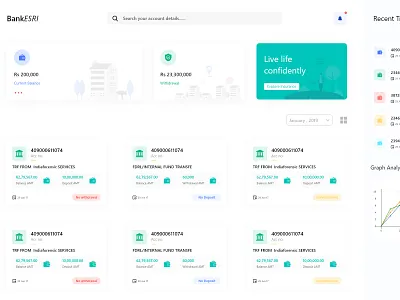 Dashboard account adobe adobe illustrator adobe photoshop adobe xd bank banking banking app branding design ui ux
