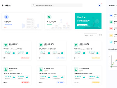 Dashboard account adobe adobe illustrator adobe photoshop adobe xd bank banking banking app branding design ui ux