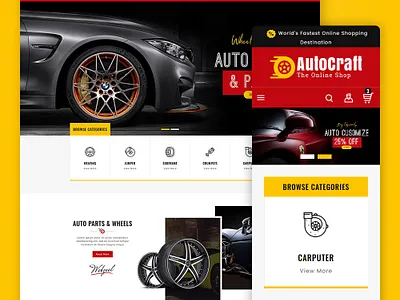 Auto Crafts & Parts Equipment – eCommerce Responsive Theme opencart prestashop responsive shopify template woocommerce wordpress