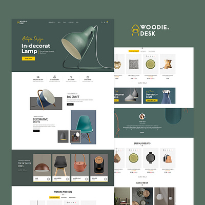 Woodie Desk – Furniture Art – eCommerce Responsive + RTL Theme decor home opencart prestashop shopify templatetrip woocommerce wordpress