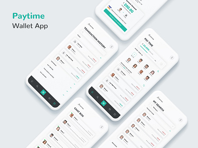 Paytime - Mobile App UI Kit android android app development application design design ios ios11 mobile app development company ui uidesign uiux web development company