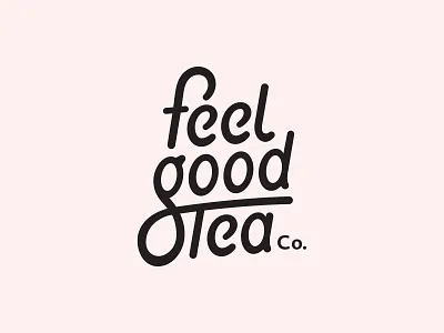 Feel Good Tea art beverages branding feel good graphicdesign handletter identity design illustration logo logo design packaging strategy tea typeface
