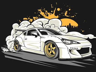v3 01 apparel cars clothing drifting illustration jdm racecar vector vehicle design