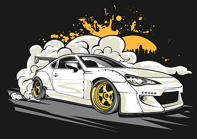 v3 01 apparel cars clothing drifting illustration jdm racecar vector vehicle design