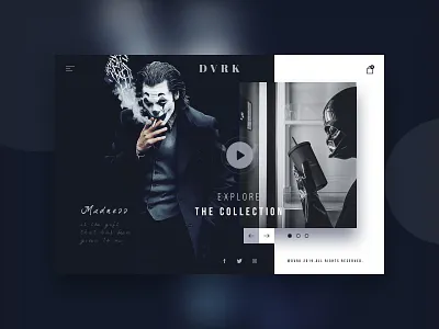Dark Kollection dark dark ui dark website design elegant design fashion modern ui