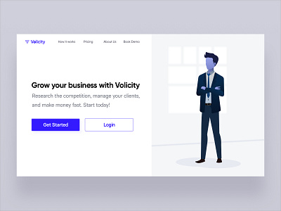 Hero Volocity branding design ui ux web