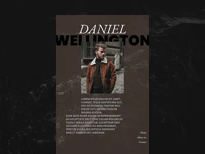 Personal-About black branding concept creative dailyui dark grid hero header landing page layout layout design minimal minimalism minimalist minimalistic personal portfolio typography ui