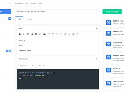 Editing Documents in Command article cms code content docs document documentation editor help management wysiwyg