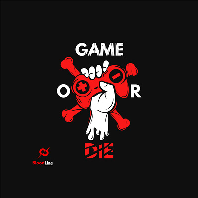 Game Or Die app branding design icon illustration logo tshirt tshirt design typography ui ux vector web