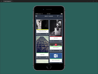 Assets Management app design mobile ui ux