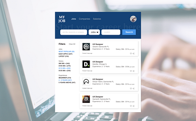 DailyUI 050 - Job Listing apply daily 100 challenge dailyui dailyui050 dailyui50 job application job listing jobs webdesign