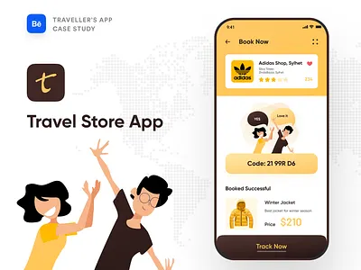 Travel Store App Case Study app design booking booking app booking.com bookings branding case study dribbble ofspace ofspace team online booking training travel travel agency travel app traveling typography