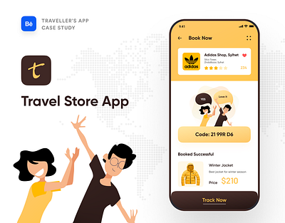 Travel Store App Case Study app design booking booking app booking.com bookings branding case study dribbble ofspace ofspace team online booking training travel travel agency travel app traveling typography