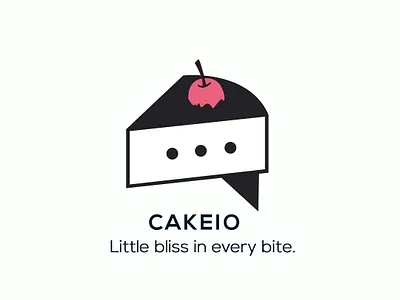 Cakeio Logo Design design flat icon illustration logo