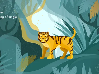 Tiger - Cat Series ai cat design flat illustraion illustration art illustrator jungle tiger vector vector illustration