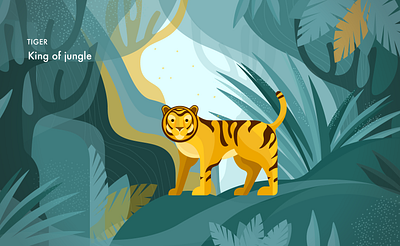 Tiger - Cat Series ai cat design flat illustraion illustration art illustrator jungle tiger vector vector illustration