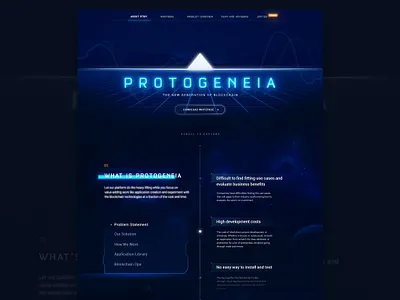 Blockchain Solutions HomePage-demo blockchain blockchaintechnology company crypto currency dark design designer freelancer neon polygon portfolio startup studio style trending whitepage