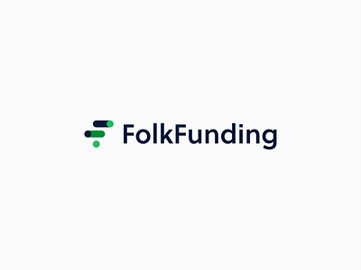 FolkFunding Logo brand design brand identity branding crowdfunding design green icon logo logotype shapes ui ux visual identity web design