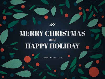 Merry Christmas art direction christmas digital art illustration manypixels merry xmas unlimited design winter holidays