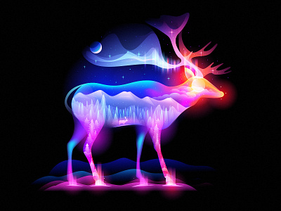 winter fairytale christmas deer dreams fairytale magic night reindeer winter