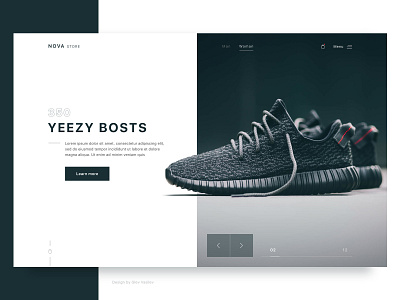 Sneaker shop adidas design home page homepage page promo shop site sneaker ui ux web website