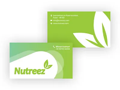 Nutreez Business Card design sample 2 branding business card design logo logo design