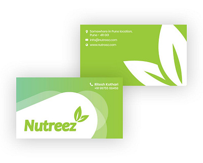 Nutreez Business Card design sample 2 branding business card design logo logo design