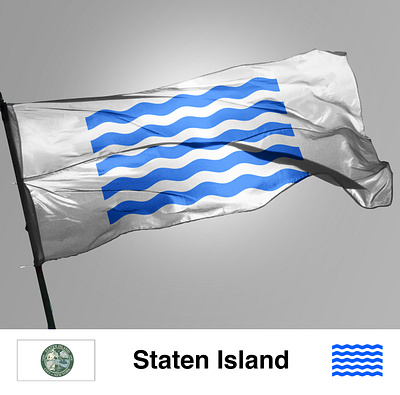Staten Island flag redesign branding design flag flat logo nyc staten island usa