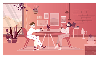 an afternoon of winter art design flat flat art illustration minimal vector winter