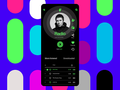 SoundWave artist concept concept art digital dribbble experimental liam mobile mobile ui music oasis phone samrt singer site song uidesign uiux wave web