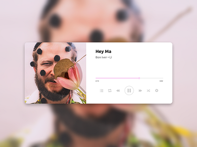 Daily UI #009 | Music player daily ui daily ui 009 dailyui design figma product design ui uipractice uiux uiuxdesign visual visual design