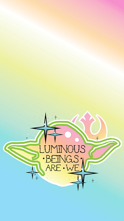 Luminous Beings Are We cute starwars yoda