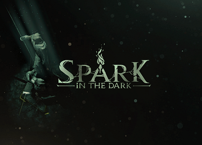 Logo "Spark in the dark" design game gamedev indie game logo