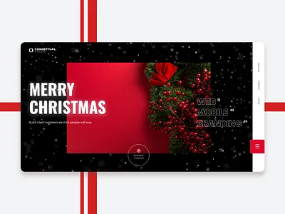 Merry Christmas ui ux webdesign website