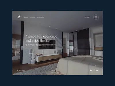 Hotel - landing page concept 01 desiginspiration homepage hotel landing page travel ui uiux design ux web webdesign webinterface