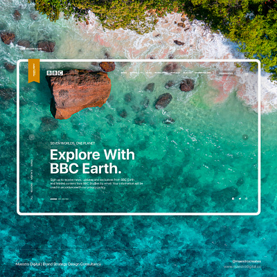 BBC Earth UI Template branding design design technique design template interactive design minimal new concept typography ui ux website