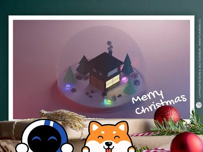 Wish you a merry christmas 2019 3d 3d art blender blender 3d blender3d blender3dart christmas mascot