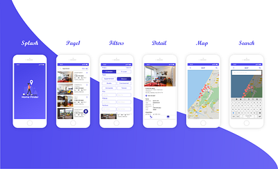 Home Finder App app design figma mobile design mobile ui mobileapps uiuxdesign uiuxdesigner