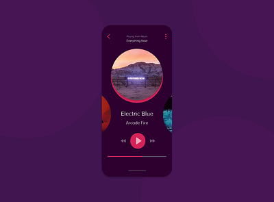 music player- Daily UI Challenge 09 app dailyui dailyui 009 design music app music player ui ux