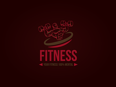 Fitness branding design graphic design illustration illustrator logo logo design logo design branding promoyourbiz vector