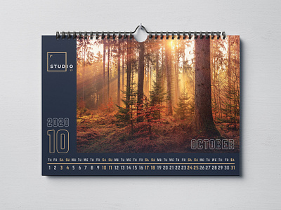 Landscape Calendar 2020 branding calendar calendar 2020 christmas corporate creative design graphic landscape modern new year office photoshop print print ready professional