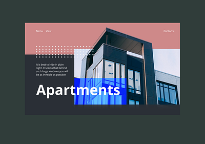 The concept of the page real estate agencies apartments dailyui dailyui003 dailyui100