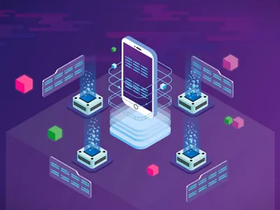 Flat Isometric Concept Design adobe illustrator isometric design vector illustration web design