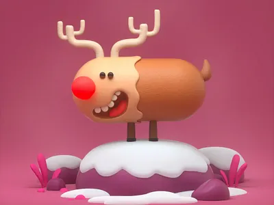 rudolph 3d character cinema4d