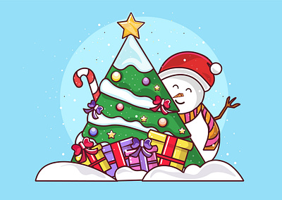 happy holidays art design flat graphics design icon illustration illustrator logo typography vector