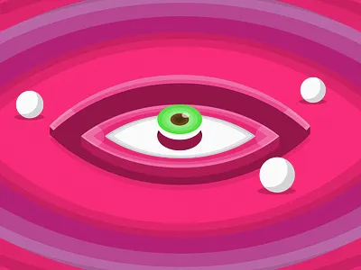 Eye Balls animation art illustration illustrator pink vector