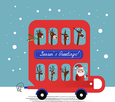 Christmas days christmas design flat illustration vector ілюстрація